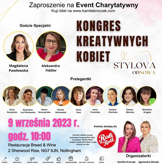 KONGRES KREATYWNYCH KOBIET W NOTTINGHAM!