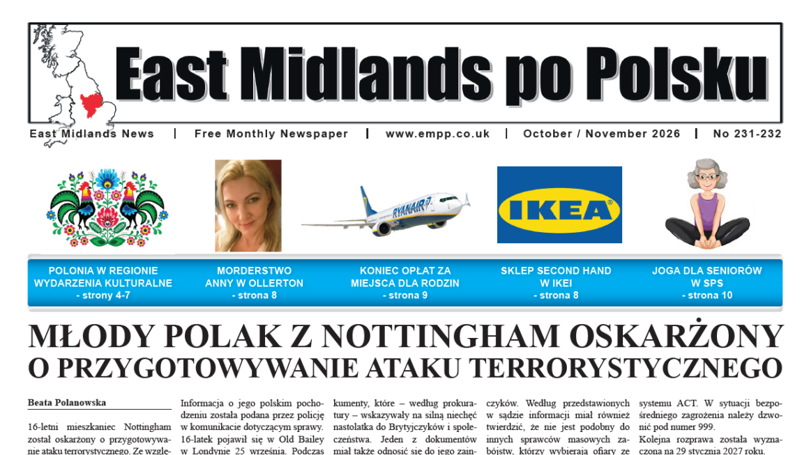 Najnowsze wydanie East Midlands po Polsku jest już dostępne